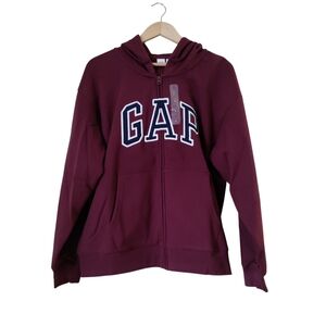 GAP Hoodie Long Sleeve Full Zip Size Large Sweater